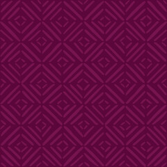 hand drawn striped rhombus. magenta repetitive background. vector seamless pattern. geometric illustration. fabric swatch. wrapping paper. continuous design template for textile, linen, home decor
