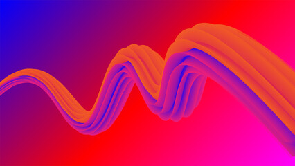 red and blue waves