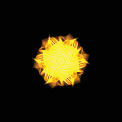 Abstract background gradient, vertical rounded stripes. Vector Background Illustration. pattern yellow mustard Rounded Lines Halftone Transition.