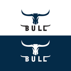Bull logo and symbols vector template icons app