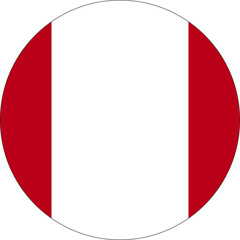 Circle flag vector of Peru