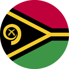 Circle flag vector of Vanuatu