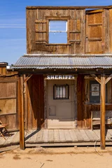 Poster Old western building preserved at Sage Brush Inn along historic route 66. © SNEHIT PHOTO