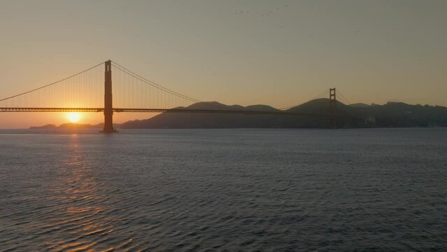 Sunset at Golden Gate San Francisco Night
