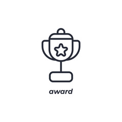 award line icon. linear style sign for mobile concept and web design. Outline vector icon. Symbol, logo illustration. Vector graphics
