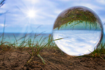 Ostsee - Meer - Warnemünde - Seascape - Beach - Lensball - Baltic Sea Vacation Coast - Tourism...