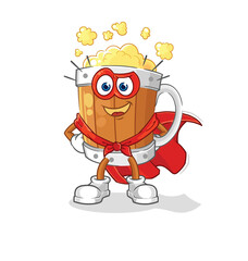 beer mug heroes vector. cartoon character
