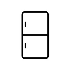 refrigerator icon design. simple interior and furniture illustration