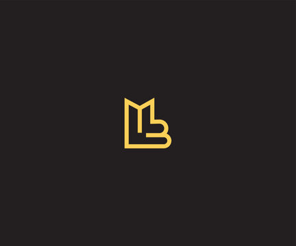 MB, BM Letter Logo Template Illustration Design. Vector AI 10. Editable