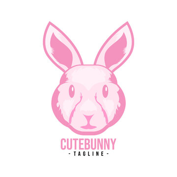 cute bunny logo design