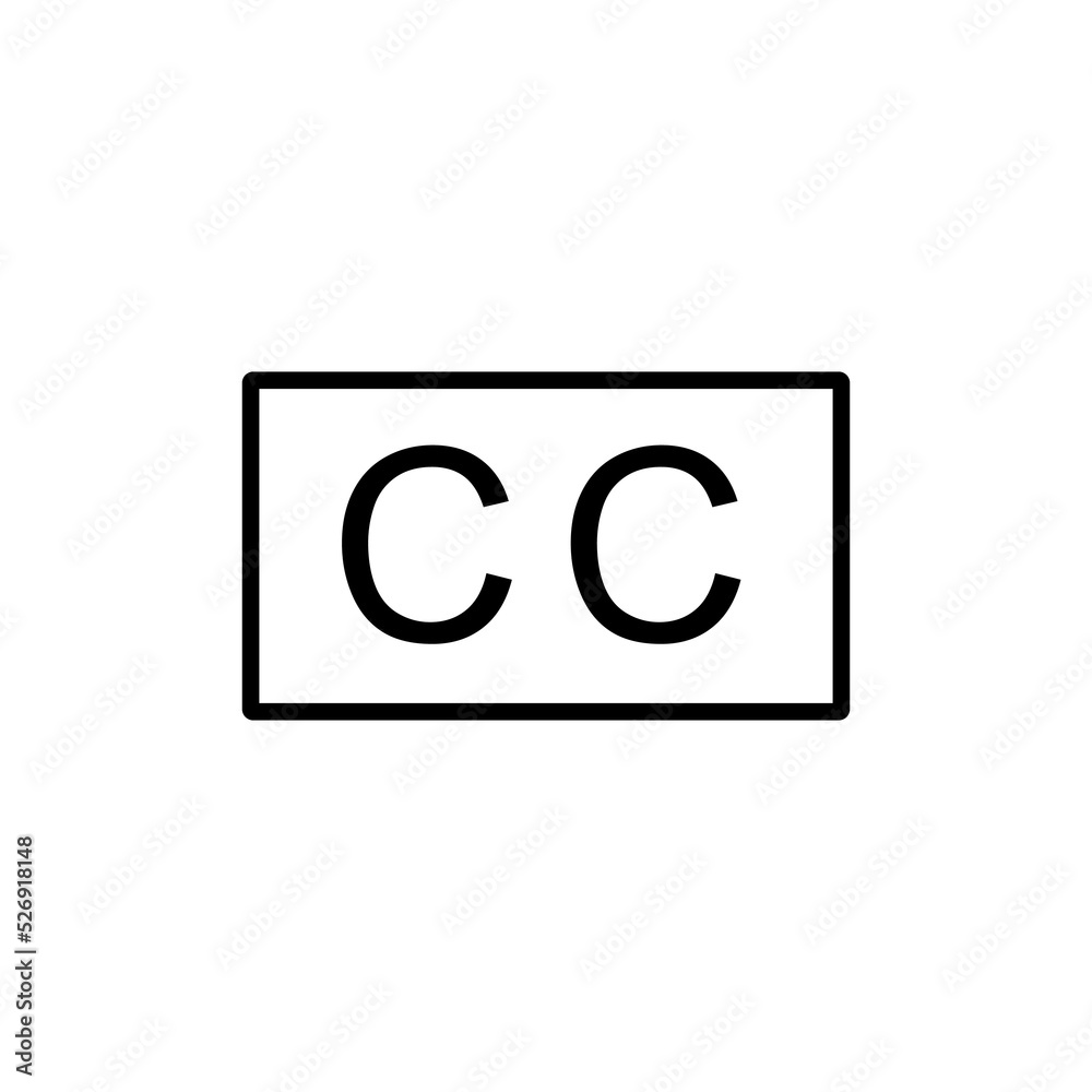 Poster subtitle icon design. simple multimedia player for ui ux element or application design. music or vid