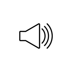 volume icon design. simple multimedia player for ui ux element or application design. music or video player button.
