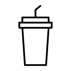 Cup soda icon.
