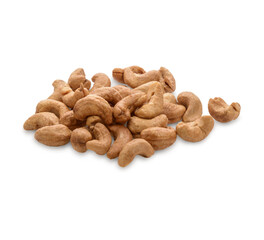 Cashew nuts isolated on transparent background. (.PNG)