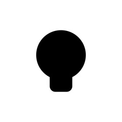 light bulb icon design vector illustration high quality black style