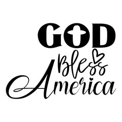 God Bless America svg design