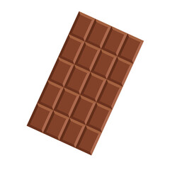 chocolate bar flat icon vector illustration