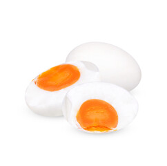 Salted egg isolated on transparent background. (.PNG)