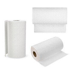 Toilet paper roll isolated on transparent background. (.PNG)