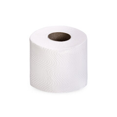 Toilet paper roll isolated on transparent background. (.PNG)