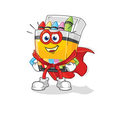 crayon heroes vector. cartoon character