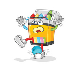 crayon hiten by bowling cartoon. cartoon mascot vector
