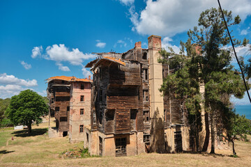 One of the biggest wooden made building and local name is Rum Ermeni Yetimhanesi in Bykada, istanbul