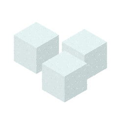 sugar cube flat icon vector illustration