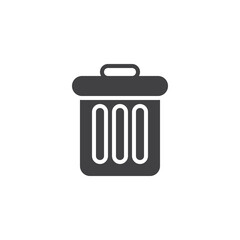 Trash bin vector icon