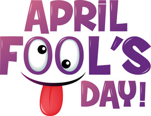 April fool day Typography