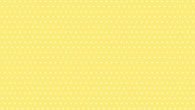 右上に動くシンプルなドット背景の動画（黄色）