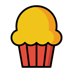 Fototapeta na wymiar Cupcake icon.