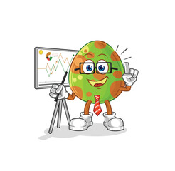 Obraz premium dinosaur egg marketing character. cartoon mascot vector