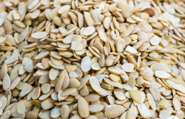 Sliced almonds for sale at the city farmers market