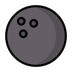Bowling ball icon.