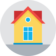 Warehouse Colored Vector Icon