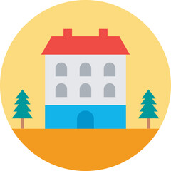 Farmhouse Colored Vector Icon