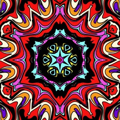 Fototapeta premium Mandala psychedelic abstract