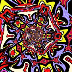 Mandala psychedelic abstract