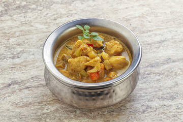 Thai yellow curry with chicken
