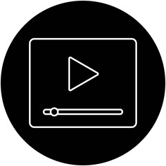 media player Isolated Vector icon which can easily modify or edit

