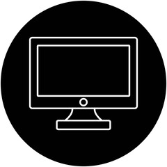 Monitor Isolated Vector icon which can easily modify or edit