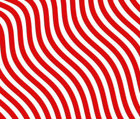 Fototapeta na wymiar Schlangenlinien rot und weiß als Hintergrund