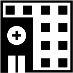 Fototapeta premium Hospital Vector Icon 
