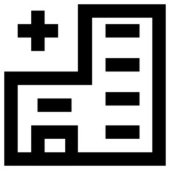 Hospital Vector Icon 