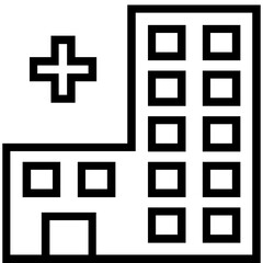 Fototapeta premium Hospital Vector Icon 