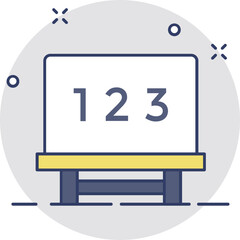 Math Class Vector Icon