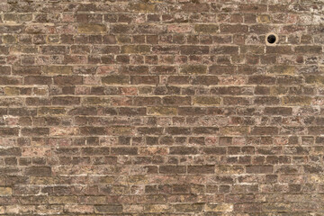 Different colored wall closeup evenly bricked background