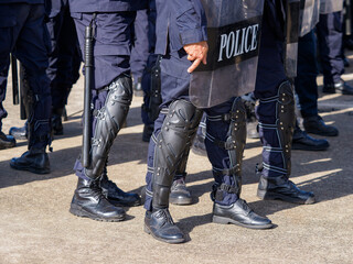 Riot police training annual review

