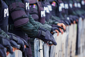 Riot police training annual review

